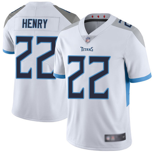 Youth Tennessee Titans #22 Derrick Henry White Vapor Untouchable Limited Stitched NFL Jersey